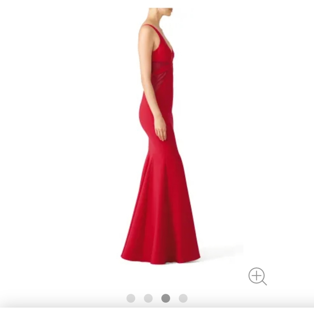 Jay Godfrey Red Rockefeller Gown - Picture 4 of 8